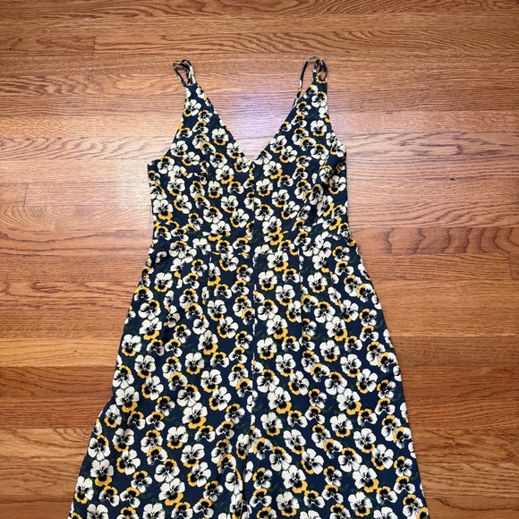 Madewell jumpsuit vneck viola floral romper 6 - Picture 4 of 10